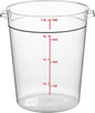 Clear Round Container Lid for Round Polycarbonate Food Storage Container for Food Storage Container Meal Prep Containers Reusable Kitchen Organization