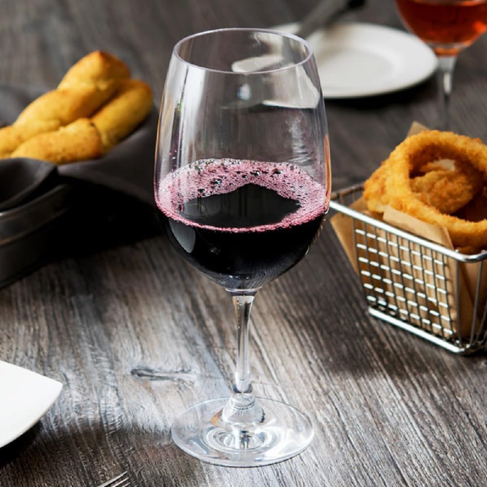 Red Wine Glass Polycarbonate - Plastic Stem Wine Glass Plastic Cocktail Glass Toasting Glass Red or White Wine Glass for Gift Wine Tasting Wedding House Warming
