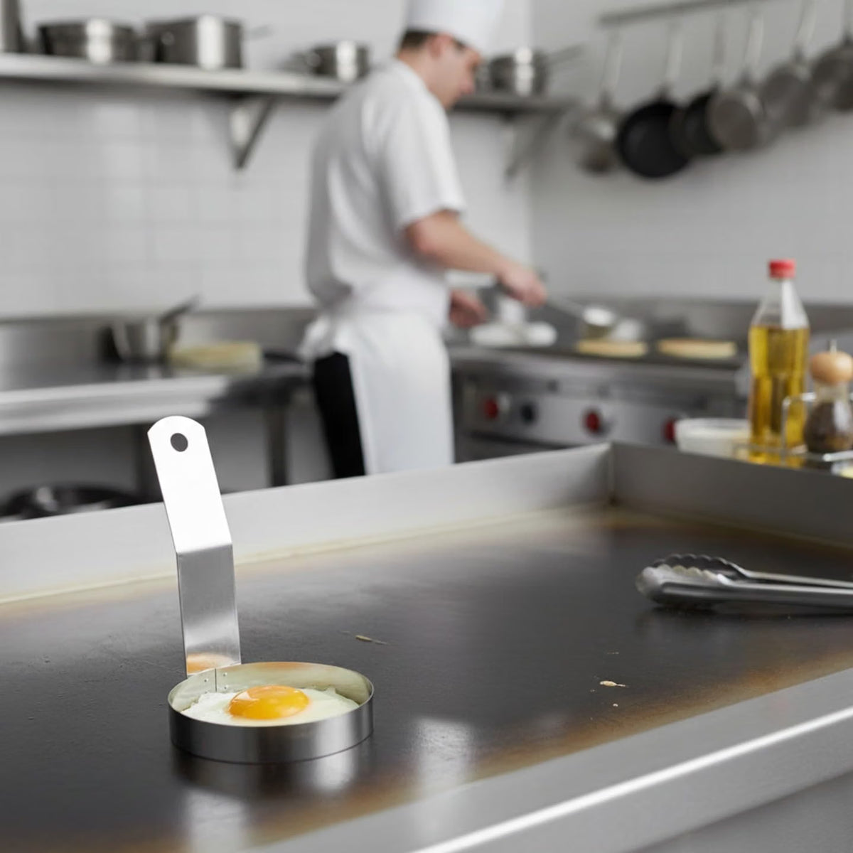 Stainless Steel Round Egg Ring- Ring Mold Shaper Egg Cooking Rings Pancake Mold Frying Eggs and Omelet Egg English Muffins Pancake...