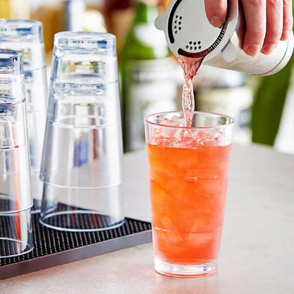 Starburst Tumbler Polycarbonate with Heavy Base Clear Color- Stackable Highball Drinking Glass Clear Tall Glass Cup Water Glass Mojito Glass Cup Cocktail Glass