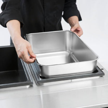 25 Qt. Aluminum Steam Table Water Pan 1mm Thickness - Steam Pan Hotel Pan for Food Warmer Buffet Server Restaurant Catering Supplies Catering Event Party Holiday Buffet Weddings