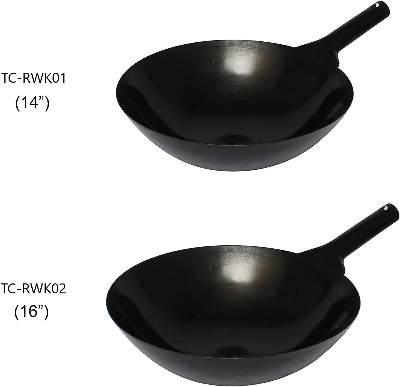 Iron Taiwan Wok - Large Wok Stir Fry Pan for Chinese Japanese and Cantonese Cuisine Stir Fry Pans Traditional Woks Grilling Frying Steaming Made in Taiwan