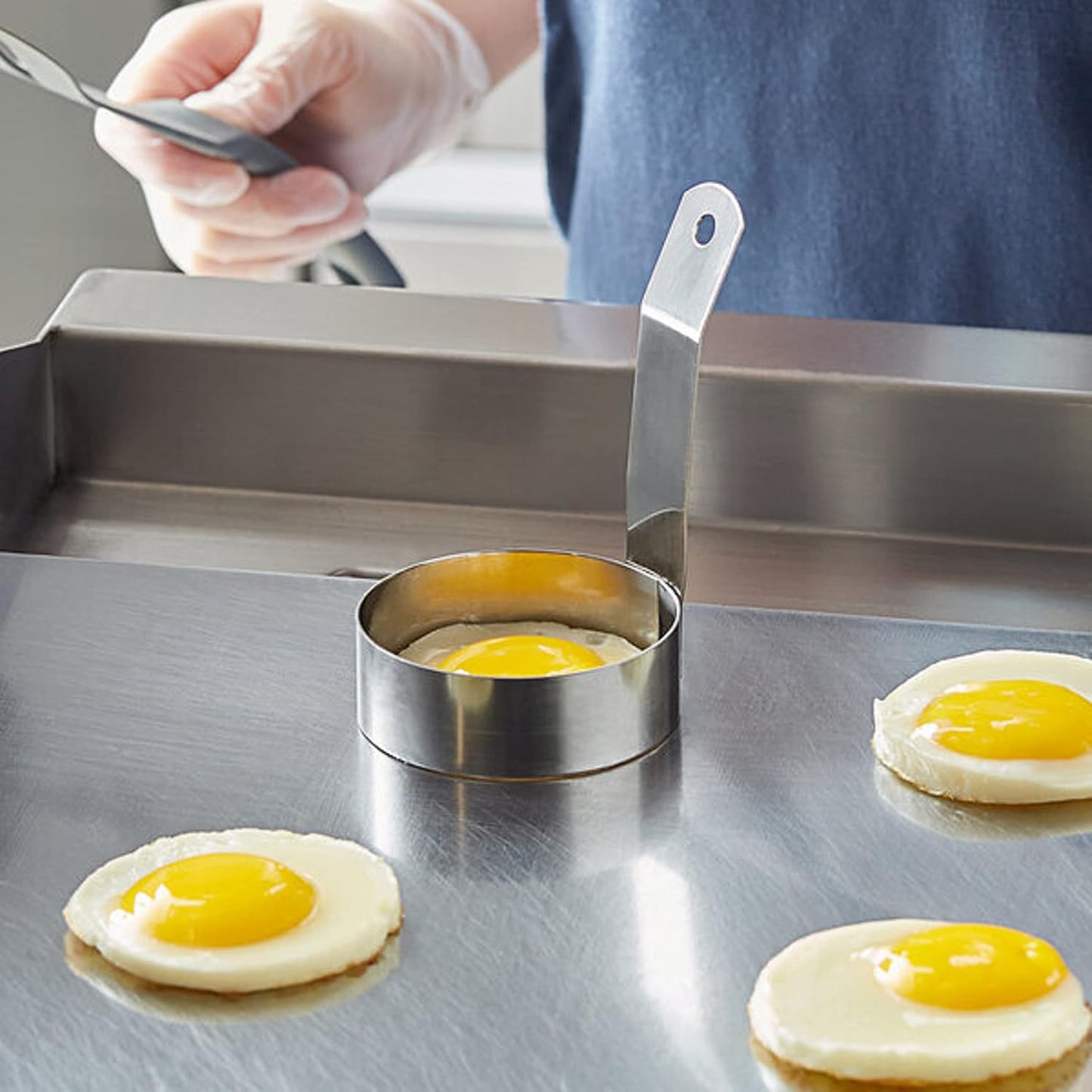 Stainless Steel Round Egg Ring- Ring Mold Shaper Egg Cooking Rings Pancake Mold Frying Eggs and Omelet Egg English Muffins Pancake...