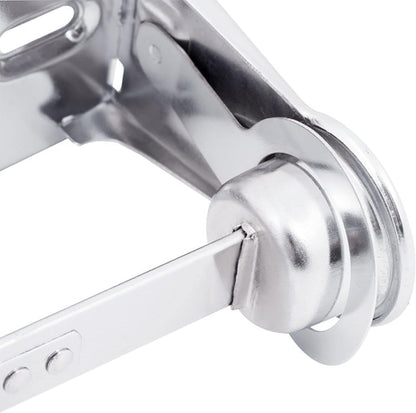 Single Roll Locking Toilet Tissue Dispenser fits 4" Diameter Toilet Paper Roll Chrome Plated- Bathroom Toilet Paper Holder for Bathroom Kitchen Washroom