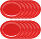 Oval Platter Pure Melamine Set of 12- Dishwasher Safe Break-Resistant Reusable Plates Kitchen Plates Dinnerware Serving Platter Dishes for Home Kitchen