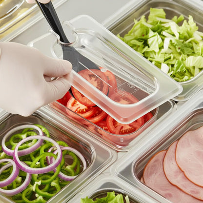 Solid Polycarbonate Food Pan Lid - Food Storage Container Cover Restaurant Commercial Hotel Pans Cover for Food Prep Fruits Vegetables Beans Corns