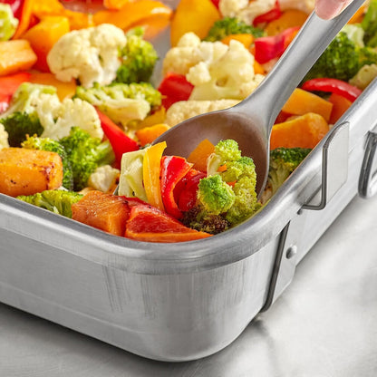 Rectangular Roaster Pan Aluminum - Roasting Pan Turkey Roaster Pan Broiler Pan Great for Chicken Lamb and Vegetable