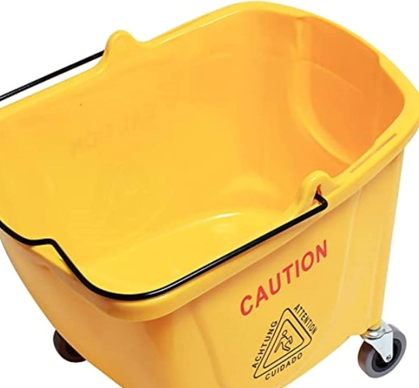 36 qt. Yellow Mop Bucket- Pail/Mop Bucket Cleaning Washing Mop Bucket Household Portable Mop Bucket Ideal for Household and Public Places Floor