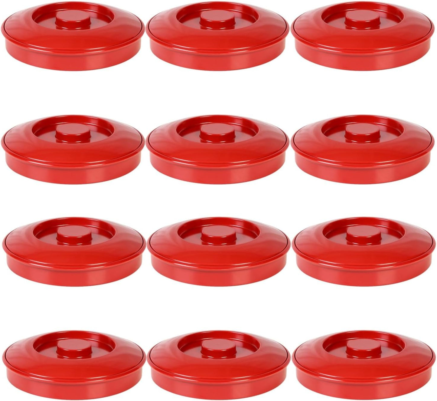 8-1/4” Tortilla Server with Lid Melamine Set of 12 - Tortilla/Pancake Keeper Food Container Perfect for Keeping Tortillas Pancakes and Waffles Warm Dishwasher Safe