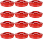 8-1/4” Tortilla Server with Lid Melamine Set of 12 - Tortilla/Pancake Keeper Food Container Perfect for Keeping Tortillas Pancakes and Waffles Warm Dishwasher Safe