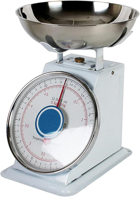 Mechanical Kitchen Bowl Platform Weighing Food Scale- Heavy Duty Portion Control Mechanical Kitchen and Food Scale Industrial Dial Scale for Kitchens and Restaurants