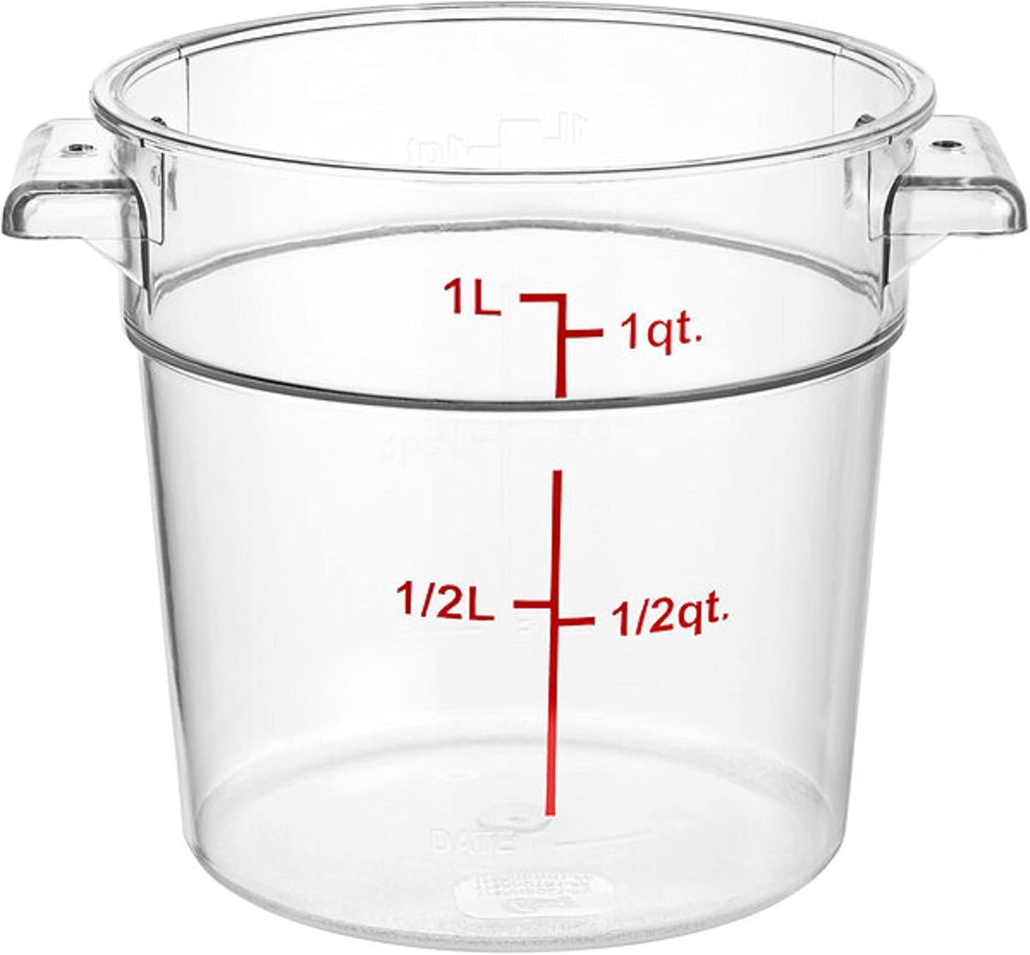 Clear Round Container Lid for Round Polycarbonate Food Storage Container for Food Storage Container Meal Prep Containers Reusable Kitchen Organization