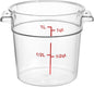 Clear Round Container Lid for Round Polycarbonate Food Storage Container for Food Storage Container Meal Prep Containers Reusable Kitchen Organization