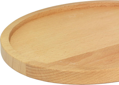 12-1/4" x 8" Fajita Board Beech Wood- Stackable Fajita Steak Plate Base Perfect for Sizzling Meals Wood Underliner Base Restaurant Home Kitchen