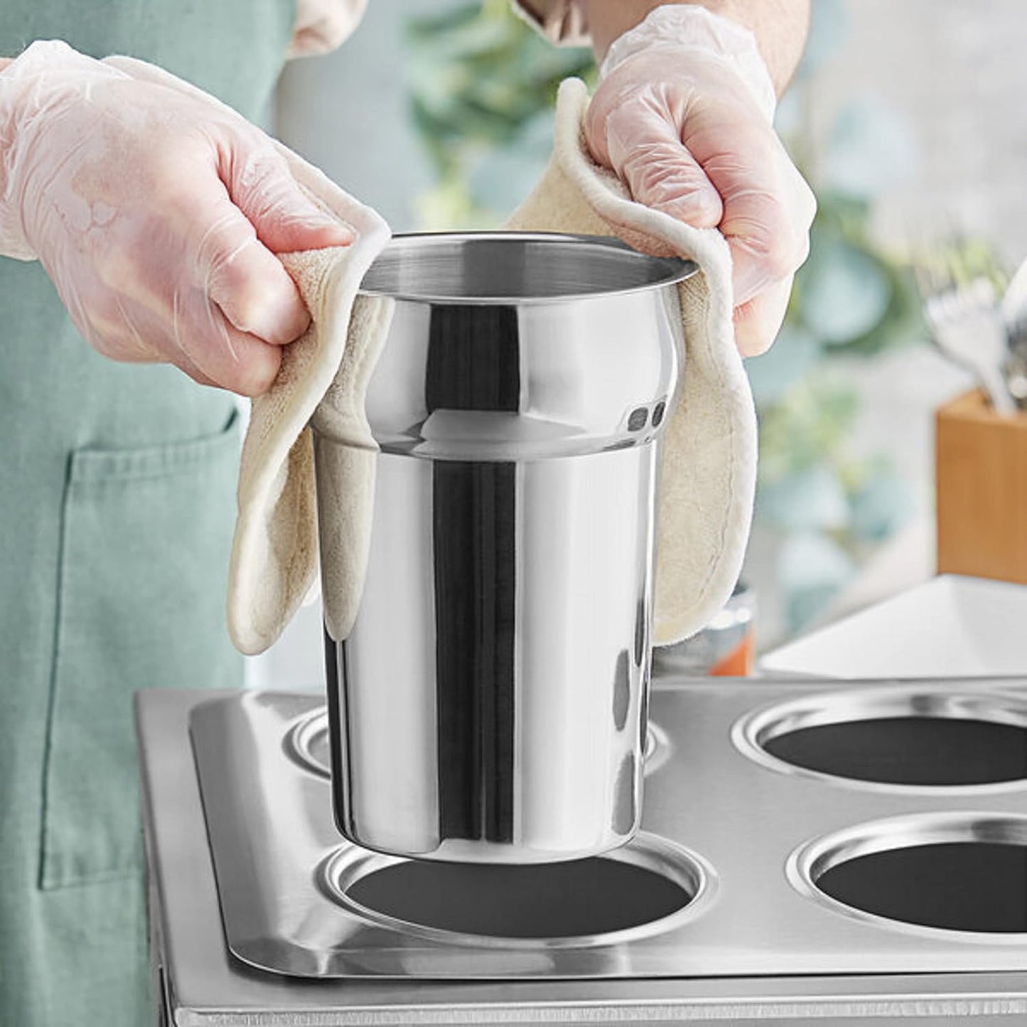 Stainless Steel Vegetable Inset Pan - for Soup Warmer and Soup Chafer Soup Pot Soup Station Applicable for Kitchen Hotel Catering Restaurant Buffet Parties Banquets
