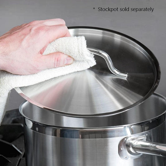 Stainless Steel Stock Pot Lid- Heavy Duty Stock Pot Cover Stew Pot Simmering Pot Soup Pot Lid for Soup Pasta Vegetable Oven Safe & NSF Certified