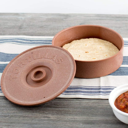 8-1/2" Tortilla Warmer/Server - Tortilla/Pancake Keeper Food Container Perfect for Keeping Tortillas Pancakes and Waffles Warm