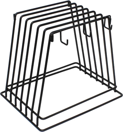 24" x 18" x 1/2" Heavy Duty Wire Frame Cutting Board Rack (Fits) 6 Boards and 6 Brushes Cutting Board- Storage Cutting Board Rack Chopping Board Organizer Stand Holder Kitchen