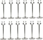 Stainless Steel Harp Style Table Sign Menu Holder with Heavy Base Set of 12- Table Number Holder Display Table Card Holders Stand for Centerpieces Wedding Reception Party Birthday