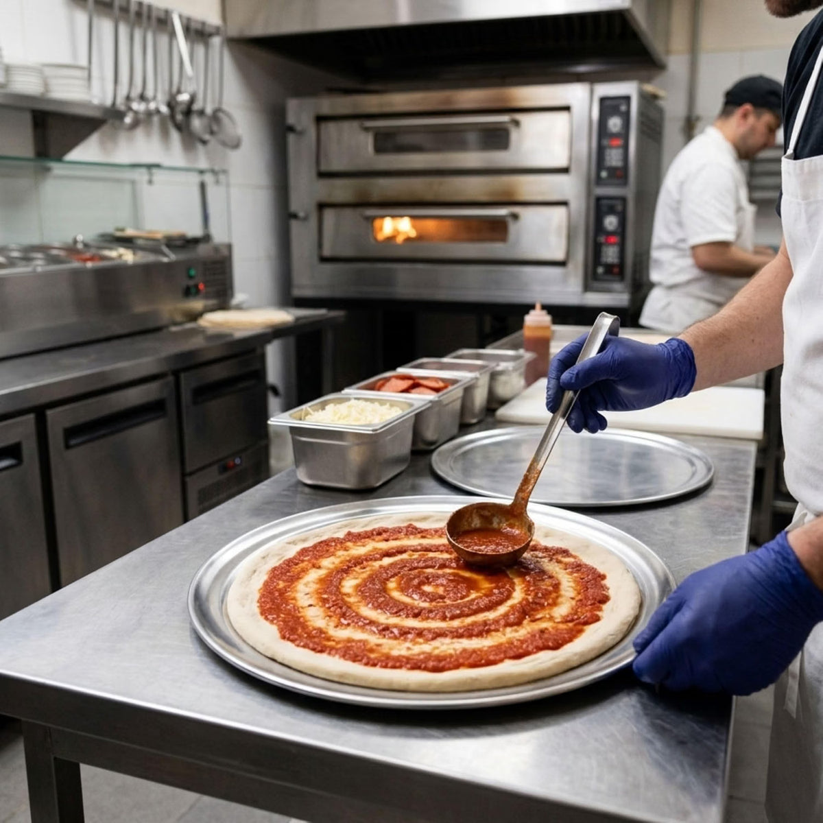 Pizza Tray Pan Wide Rim Aluminum Set of 3- Bakeware Round Pizza Pan Pizza Tray Baking Tray Round Baking Tray for Home Kitchen Pizzeria & Restaurants