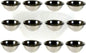 Stainless Steel Mixing Bowls - 6.5" Wide - Flat Bottom and Rim