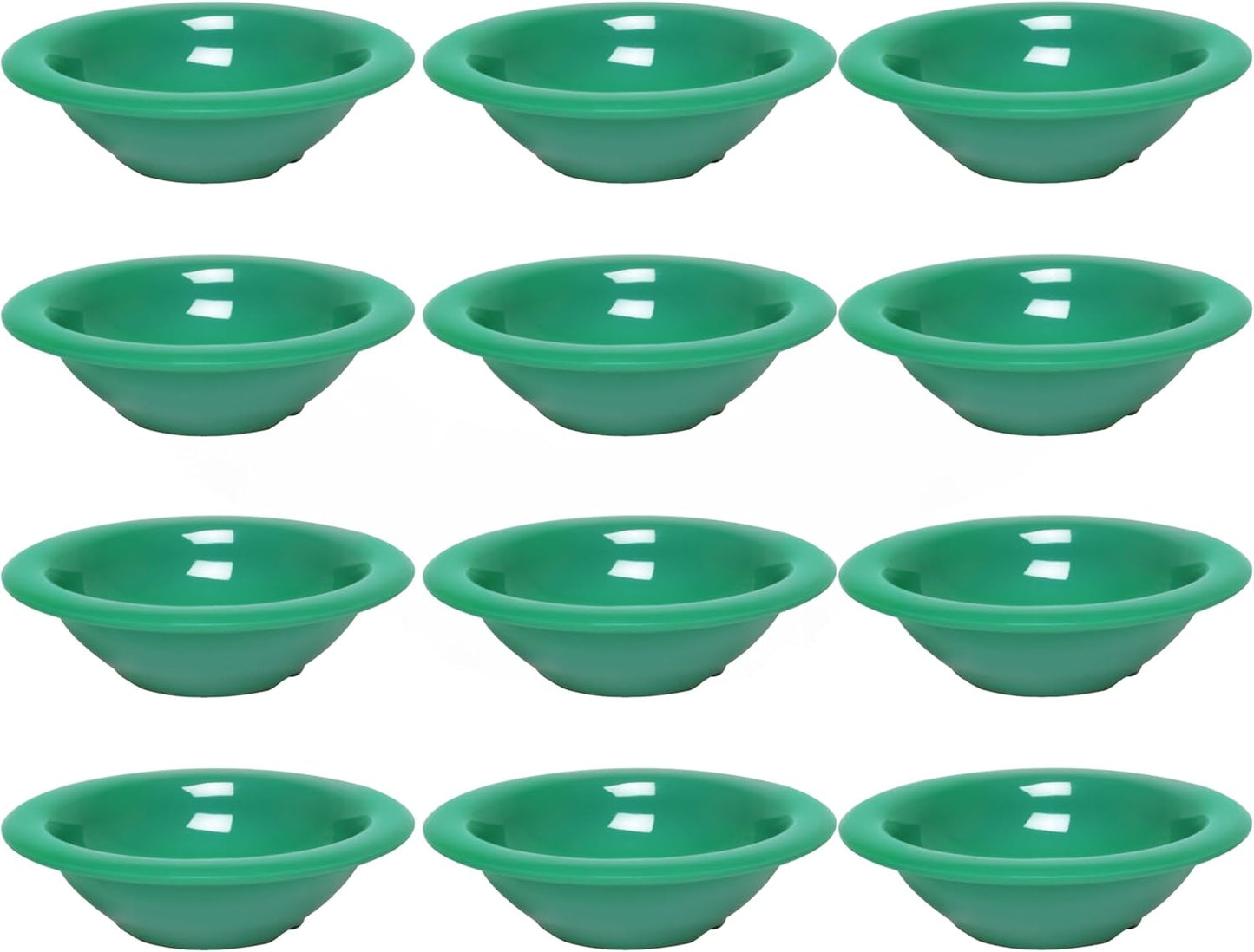 Salad Bowls Melamine Set of 12- Dishwasher Safe Break-Resistant Reusable Bowls Serving Bowl Soup Bowls for Fruits Salad Kitchen Restaurants