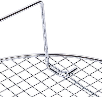 Round Steamer Rack/Cooling Rack Nickel Plated - Steamer Insert Steaming Rack Steam Tray Multi-functional Steamer Basket Cookware Veggie Fish Seafood Cooking