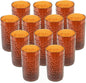 Pebble Tumbler Drinking Glasses Set of 12- Reusable Premium Water Iced Tea Glasses Dishwasher Safe Break-Resistant for Home and Restaurants