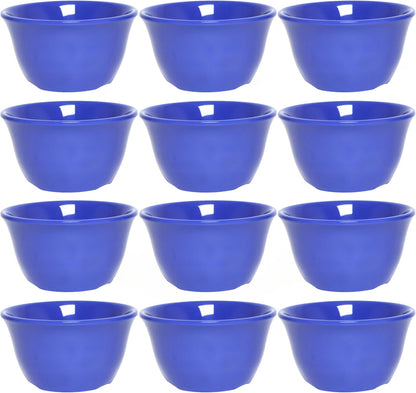 Bouillon Cup Color Melamine Set of 12- Dishwasher Safe Break-Resistant Reusable Bowls Serving Soup Bowl Broth Cups Soup Bowls Ice Cream Dipping Sauce