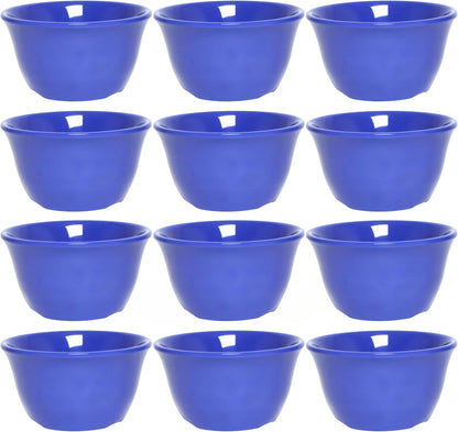 Bouillon Cup Color Melamine Set of 12- Dishwasher Safe Break-Resistant Reusable Bowls Serving Soup Bowl Broth Cups Soup Bowls Ice Cream Dipping Sauce