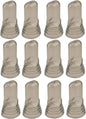 Universal Liquor Pourer Cover Smoky-Clear Color PolyVinyl Chloride Set of 12- Pourer Cap Liquor Bottle Pourer Cover Dispenser Spout Dust Covers Bottle Pour Spout Cover