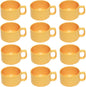 10 oz Soup Mug Melamine Set of 12- Dishwasher Safe Break-Resistant Coffee Cup Set Reusable Plastic Mug for Soups Latte Cappuccino Cocoa Hot Tea Home Cafe Restaurants