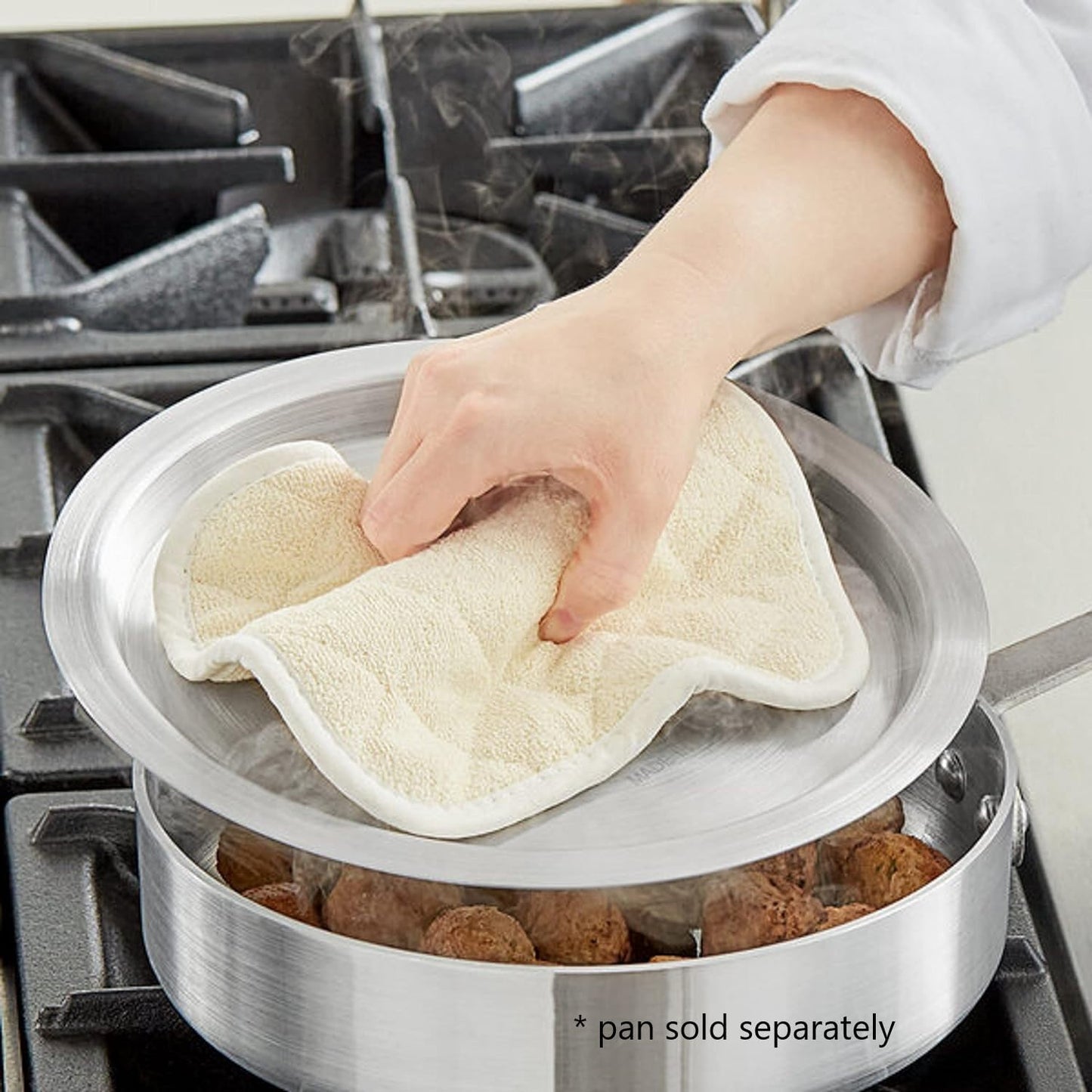 Aluminum 3.5mm Thickness Sauté Pan and Aluminum Cover - Cooking Pan Chef Cooking Pan Frying Pan Skillet for Home and Restaurant Cookware NSF Certified Dishwasher Safe
