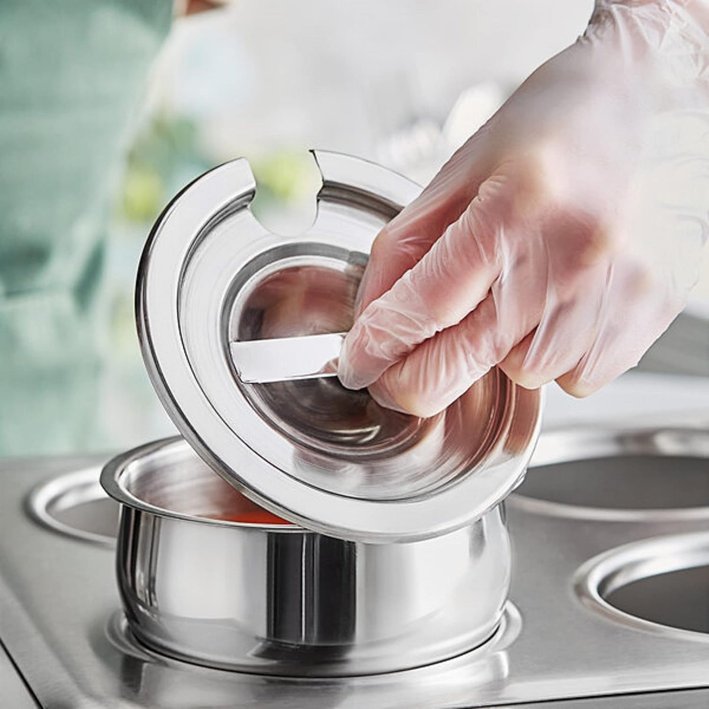 Stainless Steel Vegetable Inset Pan - for Soup Warmer and Soup Chafer Soup Pot Soup Station Applicable for Kitchen Hotel Catering Restaurant Buffet Parties Banquets