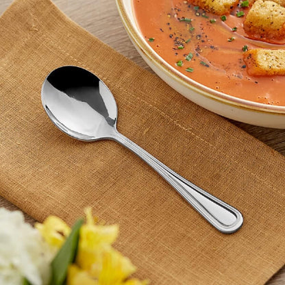 Luxor Spoon Stainless Steel Set of 2- Serving Utensils Spoon Flatware Basting Serving Cutlery Kitchen Tableware Buffet Serving Utensils for Home Kitchen and Restaurant