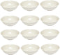 San Marino Dessert Dish Melamine Set of 12- Dishwasher Safe Break-Resistant Dinnerware Small Bowls for Side Dishes Dessert Soup Ice Cream Oatmeal Fruit Home Restaurants