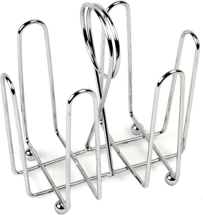 Sugar Packet Holder Chrome Plated Set of 2- Metal Sweetener Container Coffee Accessories Sugar Caddy Holder for Restaurant Home Sugar Tea Bag Basket