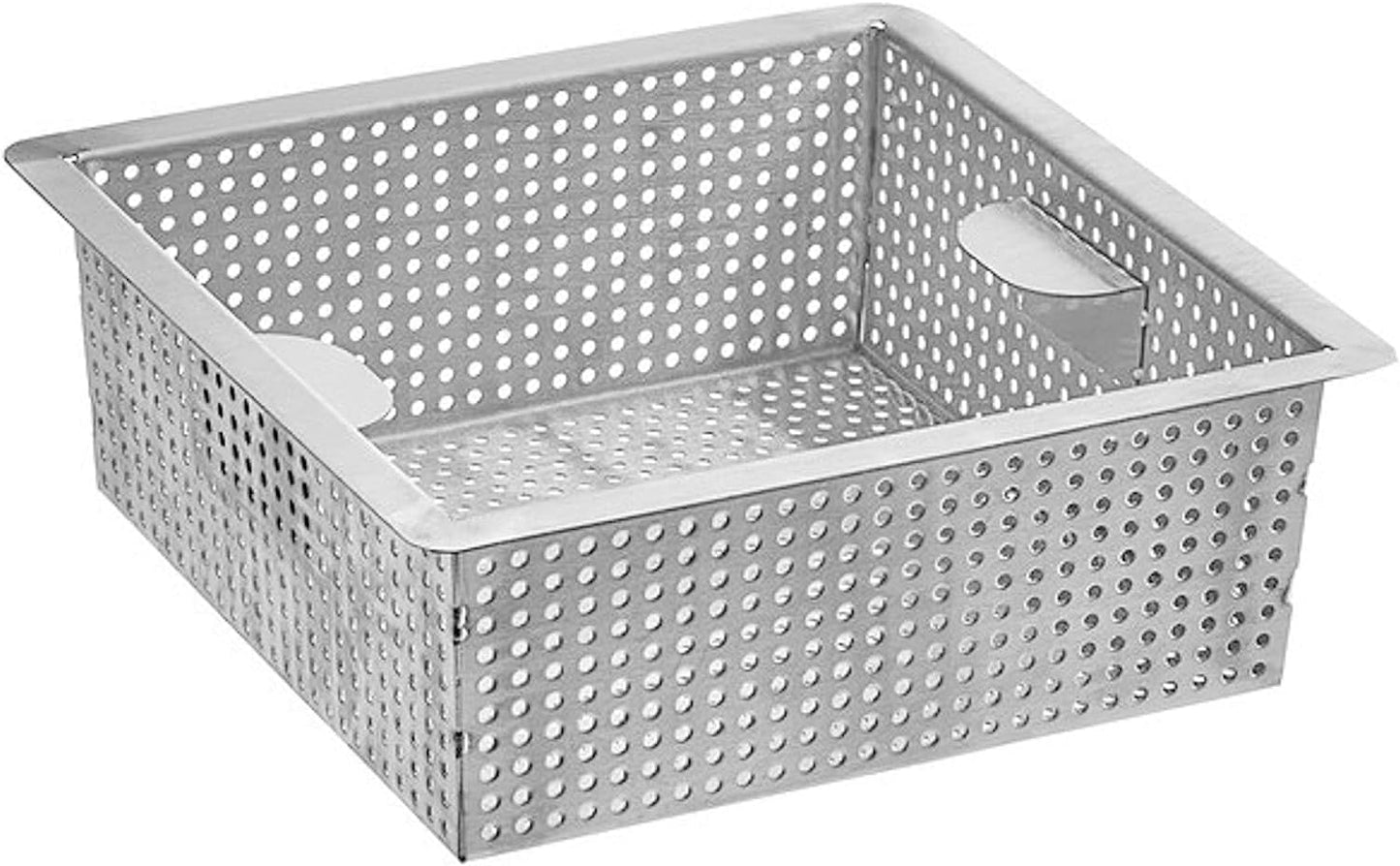 Stainless Steel Floor Sink Basket- Square Screens Strainer Sink Drain Cover Suitable for Kitchen Restaurant Bar Buffet