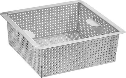 Stainless Steel Floor Sink Basket- Square Screens Strainer Sink Drain Cover Suitable for Kitchen Restaurant Bar Buffet