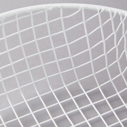 Round Breading Basket Coarse Mesh 3" Deep- Culinary Basket for Dredging Chicken French Chips Onion Rings Chicken Wings Food Prep Basket Serving Strainer Basket for Breadcrum Dishes