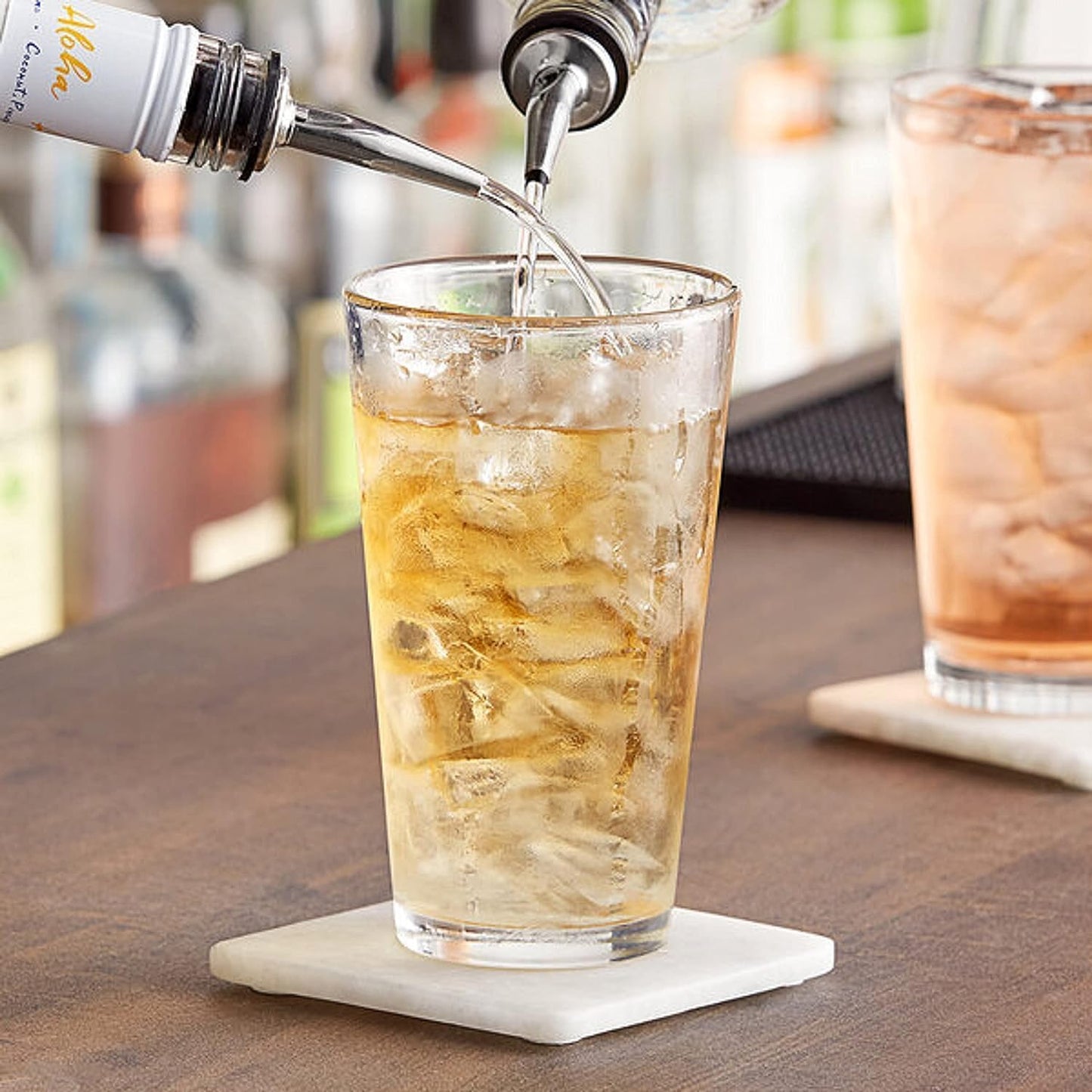 Mixing Glass Polycarbonate with Starburst Heavy Base Clear Color Comes in each- Beverage Plastic Drinking Glass Shatterproof Drinking Cup Reusable Drinking Tumbler Plastic
