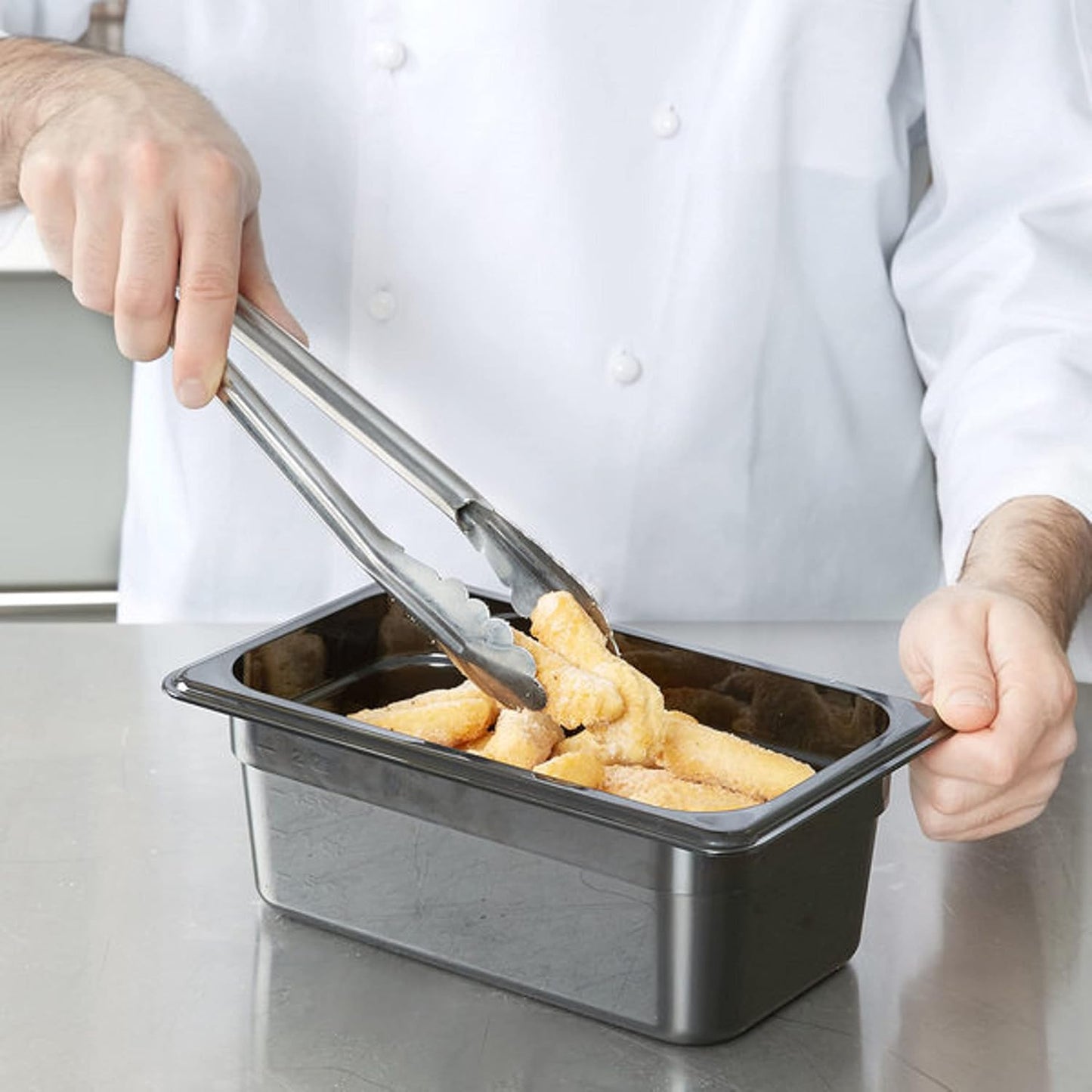 Deep Polycarbonate Food Pan - Commercial Restaurant Food Storage Containers Hotel Pans for Catering Buffets Restaurants Fruits Vegetables Corns