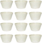 San Marino Dessert Dish Melamine Set of 12- Dishwasher Safe Break-Resistant Dinnerware Small Bowls for Side Dishes Dessert Soup Ice Cream Oatmeal Fruit Home Restaurants