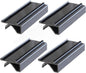 Set of 4 Black Plastic Shelf Label - Wire Shelf/Rack Label Holders Wire Shelf Label Holder Rack Label Holder Compatible with Metro Shelves