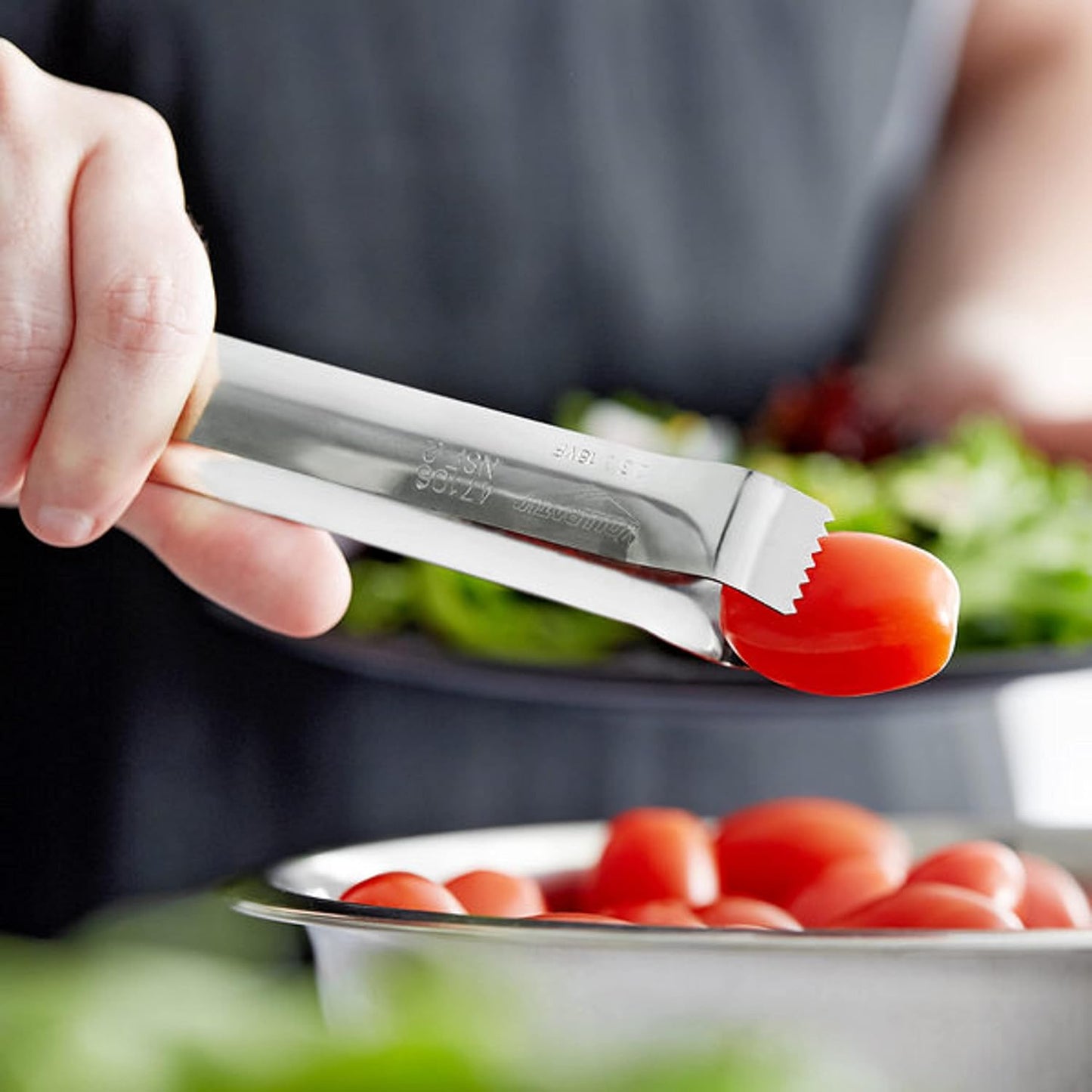 Stainless Steel Pom Tong Set of 12- Serving Tongs Stainless Steel Food Tongs Cooking Tongs Kitchen Tiny Tongs for Appetizers Tea Party Coffee Bar and Desserts