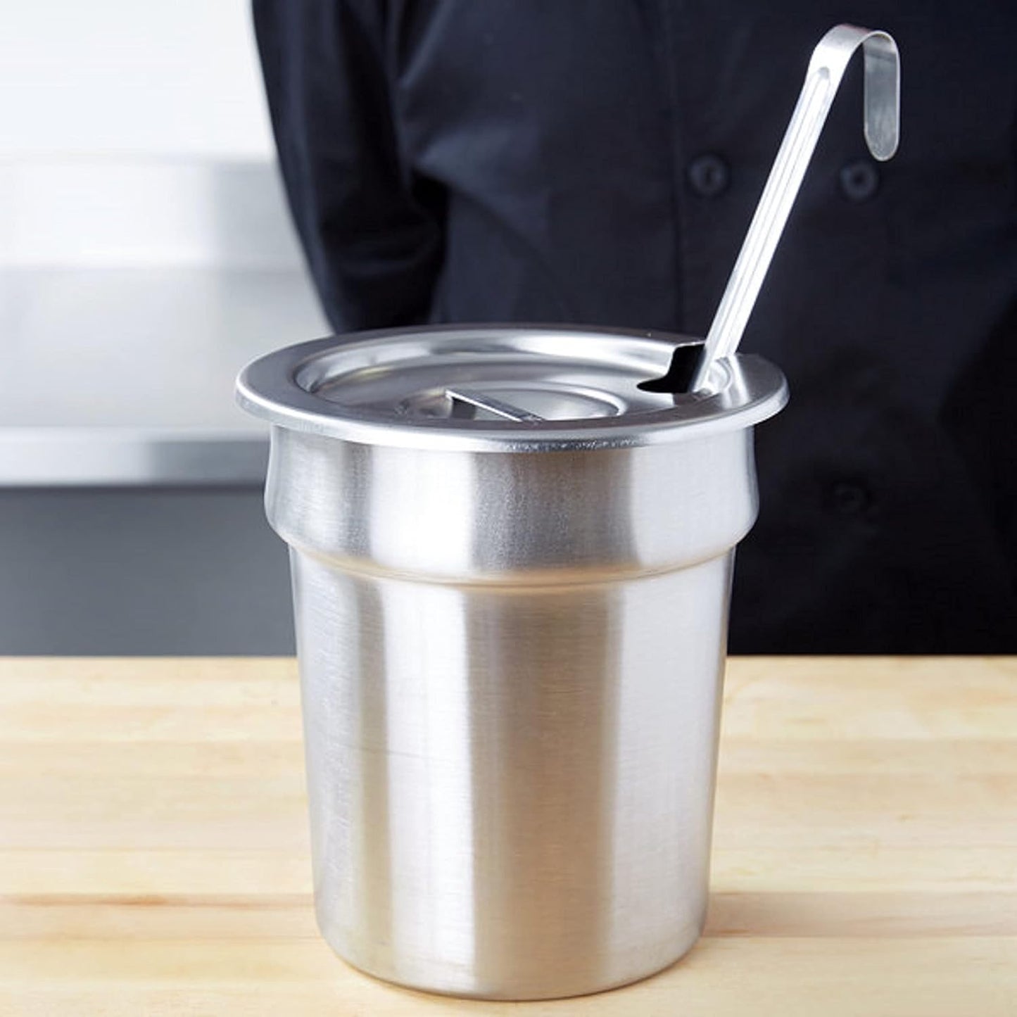 Stainless Steel Vegetable Inset Pan - for Soup Warmer and Soup Chafer Soup Pot Soup Station Applicable for Kitchen Hotel Catering Restaurant Buffet Parties Banquets