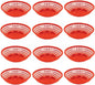 8" Round Fast Food Basket Plastic Set of 12- Fry Fast Food Reusable Foodservice Restaurant Diner Tray Plates Restaurant Supplies Deli Serving Chicken Burgers Sandwiches & Fries