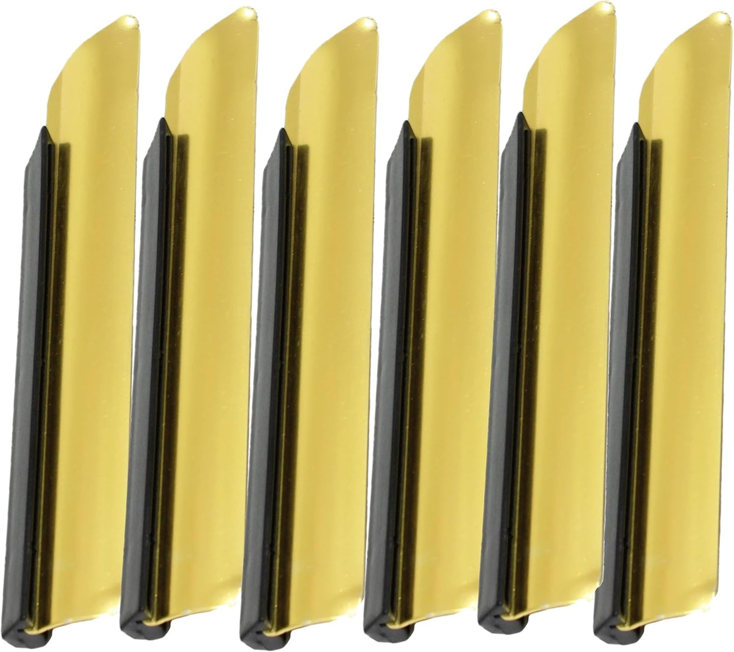 5 1/2" Aluminum Deluxe Crumb Sweeper Gold Color Set of 6- Table Crumbers for Tablecloth in Restaurants and Homes Servers Waiters Waitresses Tool