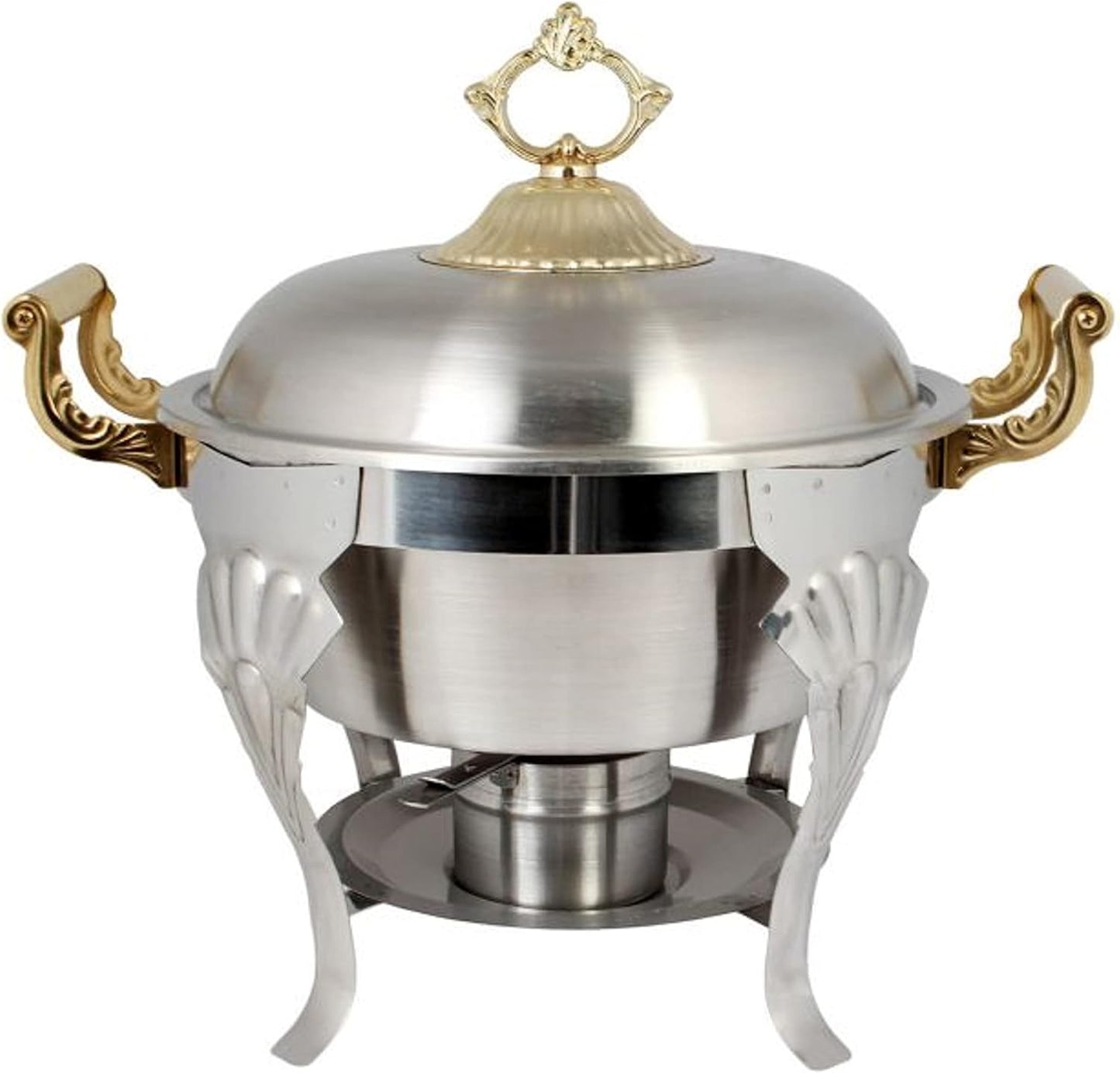 Stainless Steel Half Size Chafing Dish with Handles Complete Set- Food Warmer Chafers and Buffet Warmer Set for Catering Event Party Holiday Buffet Weddings Catering
