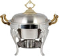 Stainless Steel Half Size Chafing Dish with Handles Complete Set- Food Warmer Chafers and Buffet Warmer Set for Catering Event Party Holiday Buffet Weddings Catering